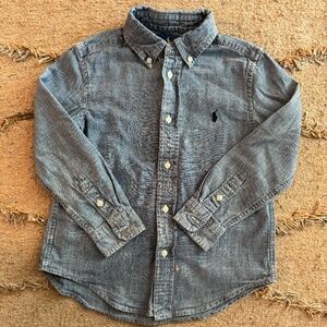 Boys Ralph Lauren Chambray button down size 5
